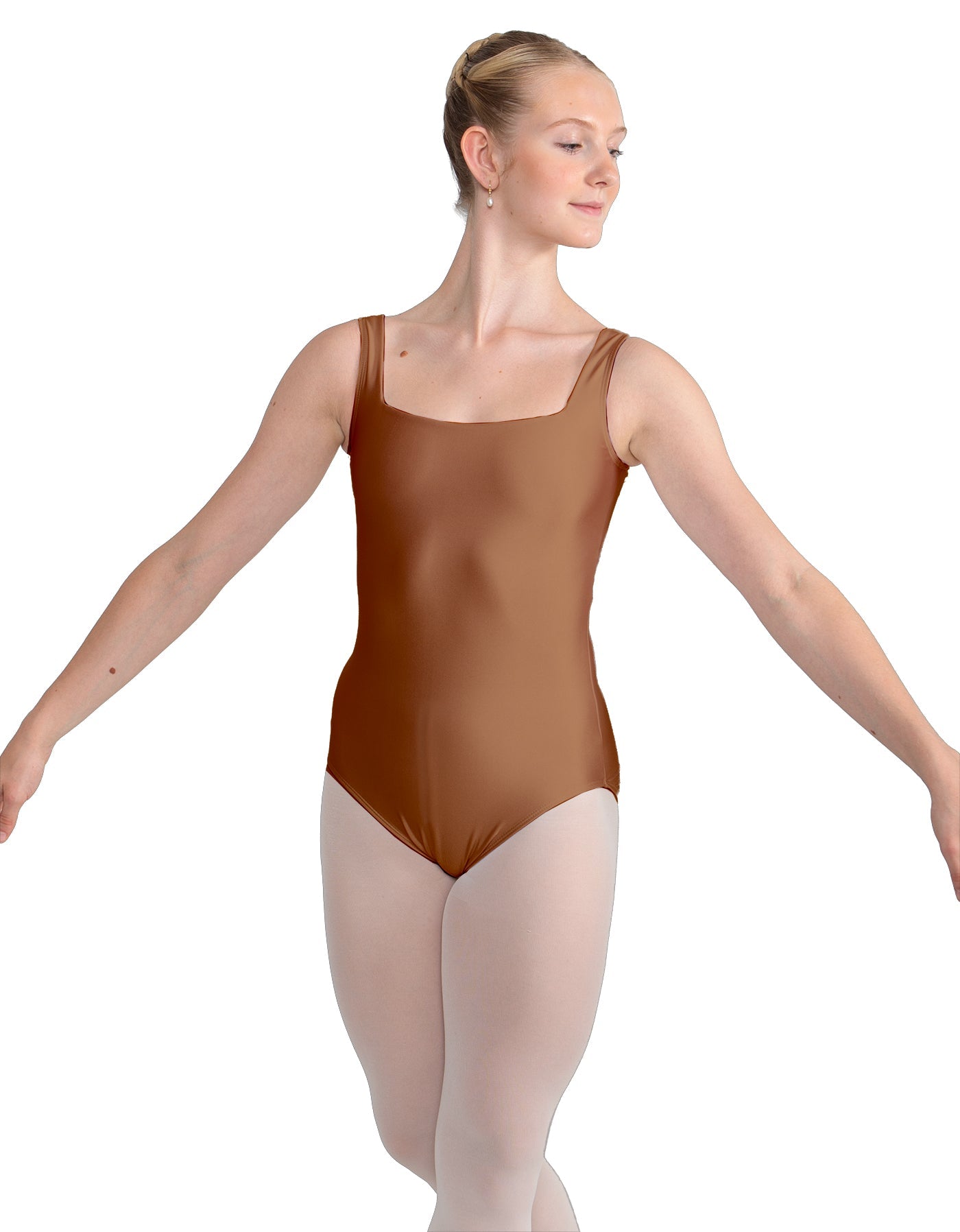 Solid Lycra Square Neck Leotard