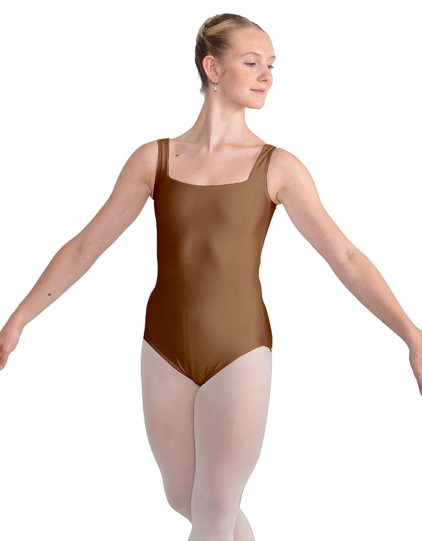 Solid Lycra Square Neck Leotard
