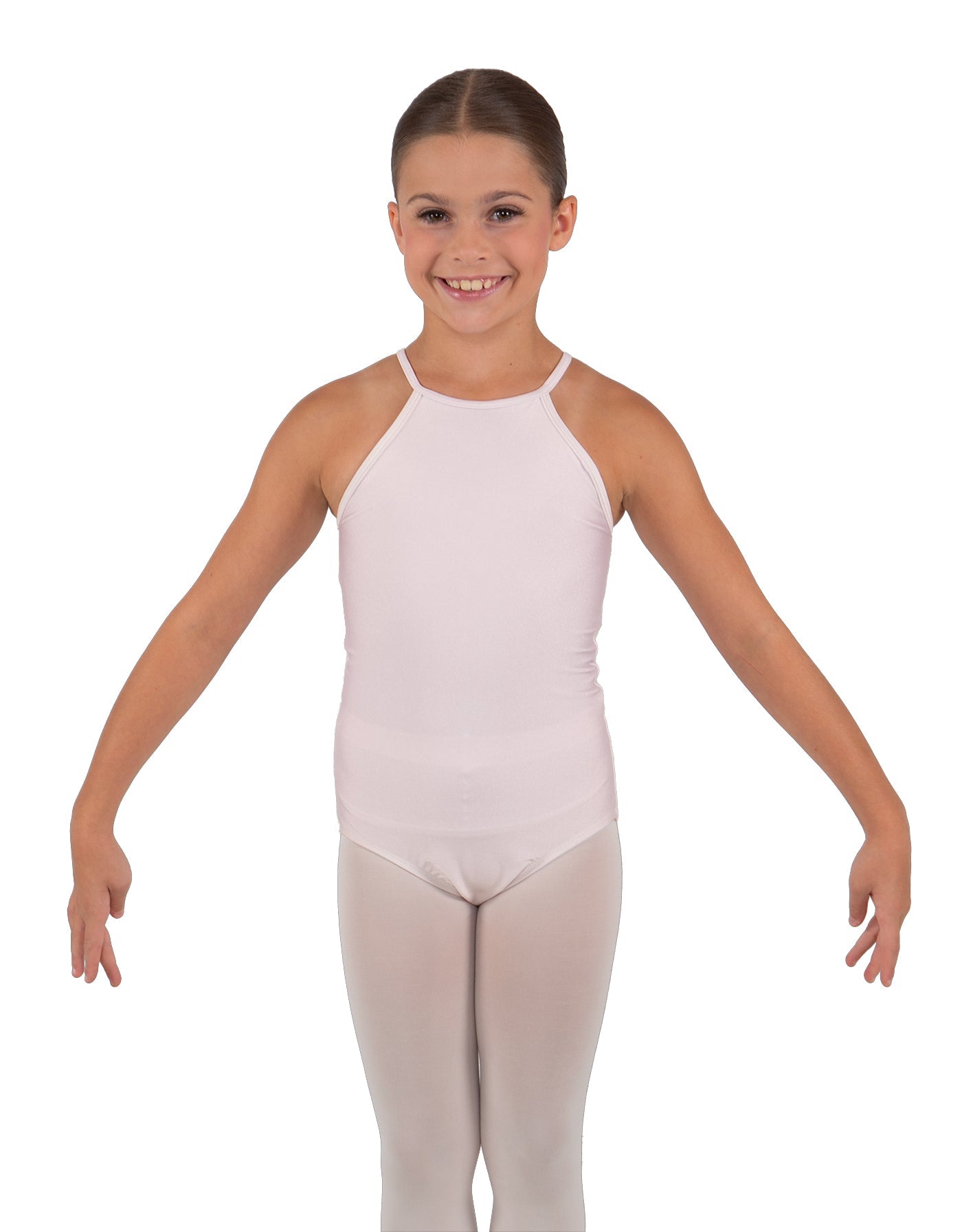 Solid Lycra Halter Binding Leotard