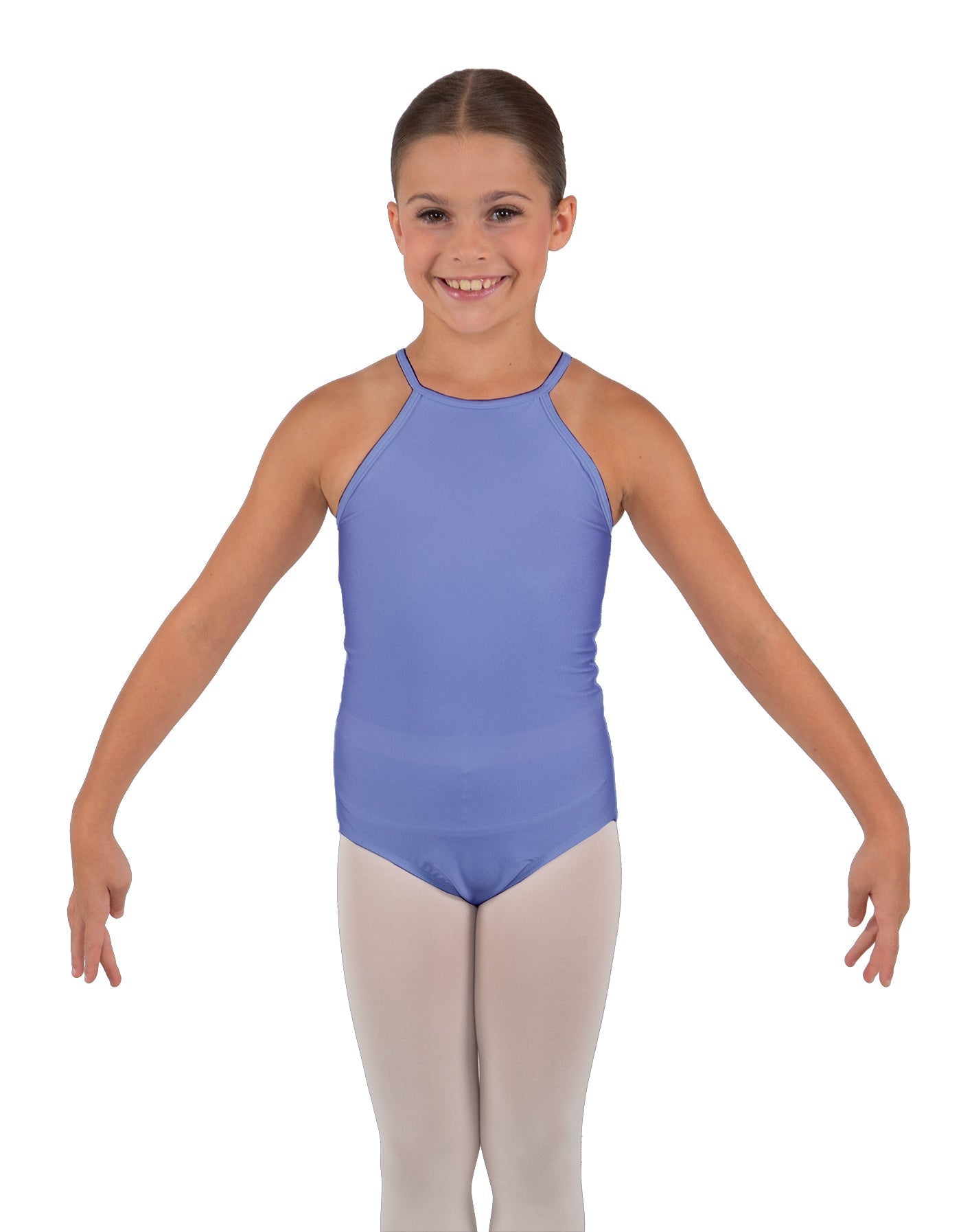 Solid Lycra Halter Binding Leotard