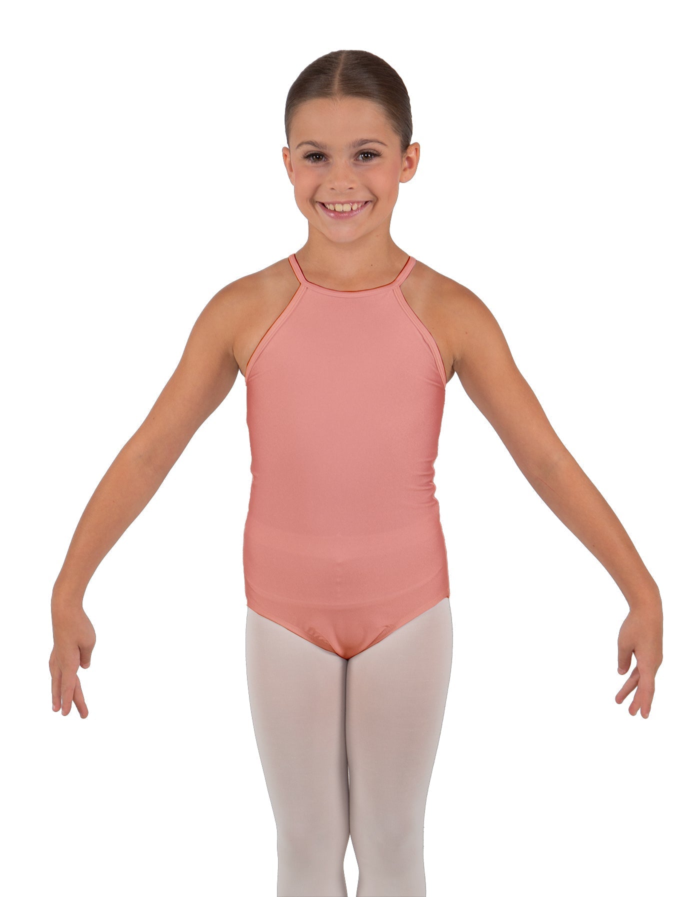 Solid Lycra Halter Binding Leotard