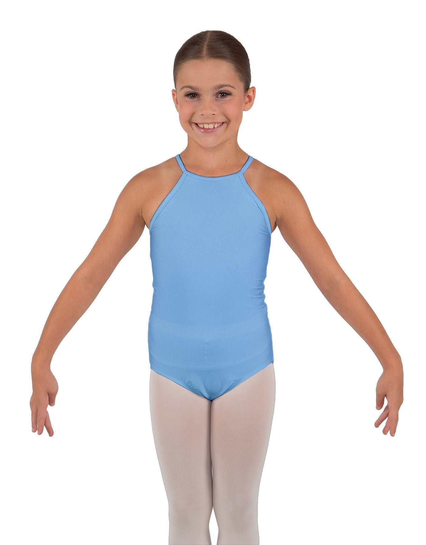 Solid Lycra Halter Binding Leotard