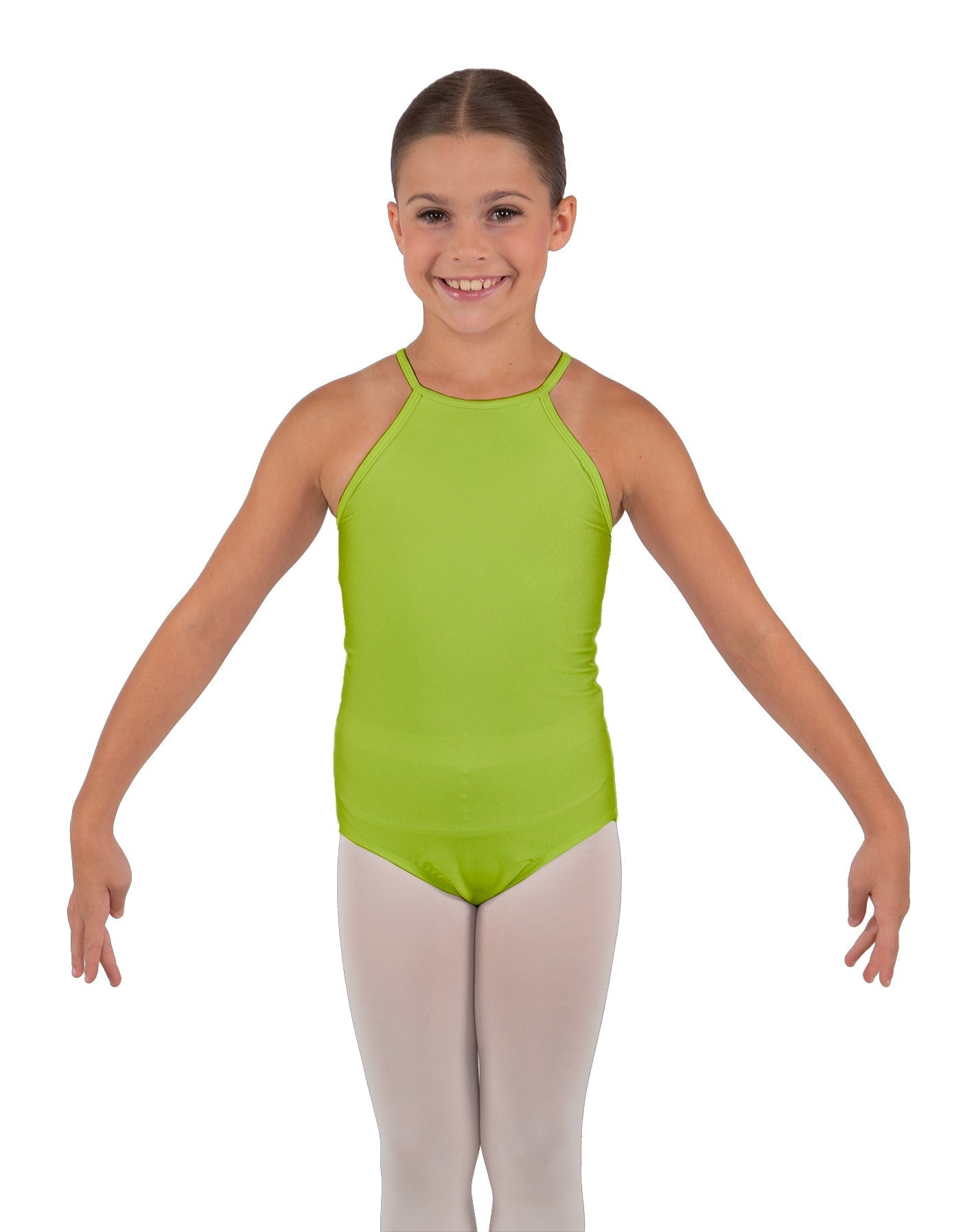 Solid Lycra Halter Binding Leotard