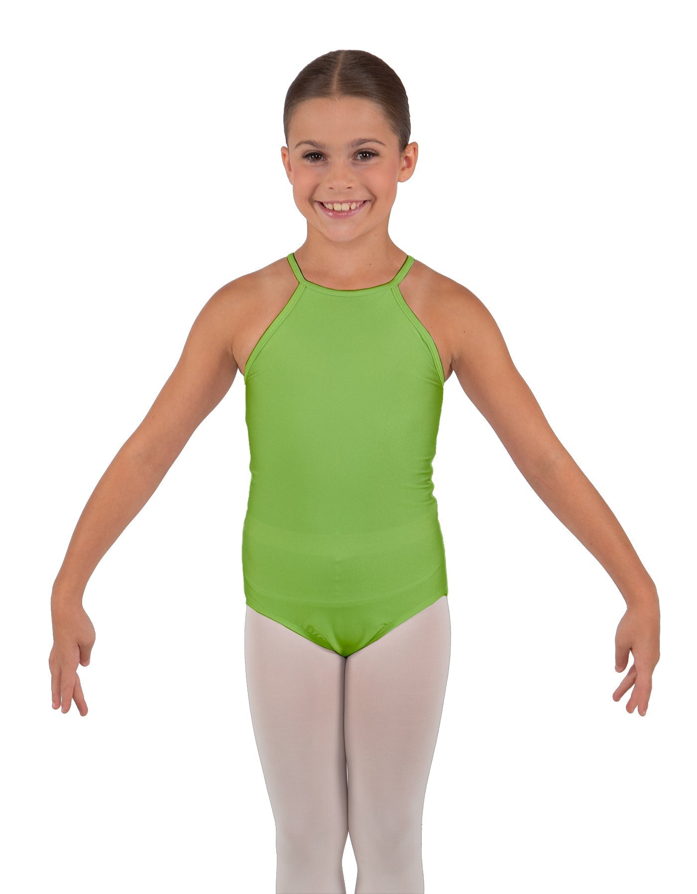 Solid Lycra Halter Binding Leotard