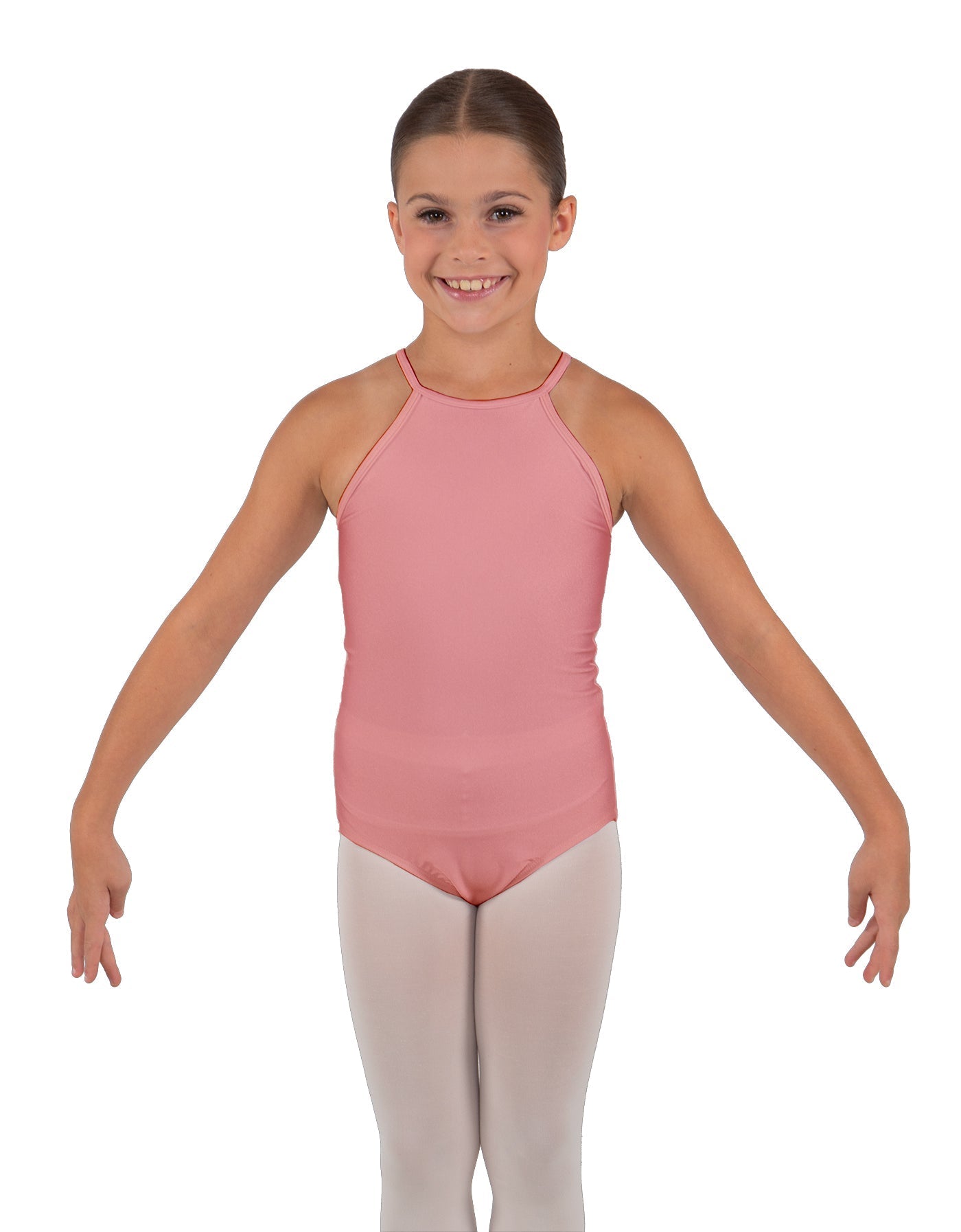 Solid Lycra Halter Binding Leotard