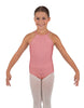 Solid Lycra Halter Binding Leotard