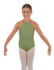 Solid Lycra Halter Binding Leotard