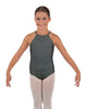 Solid Lycra Halter Binding Leotard