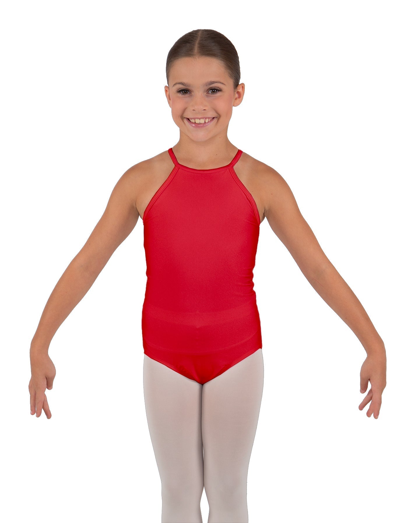 Solid Lycra Halter Binding Leotard