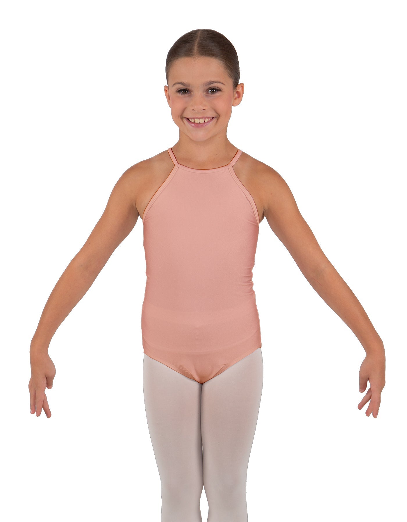 Solid Lycra Halter Binding Leotard