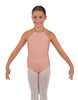 Solid Lycra Halter Binding Leotard