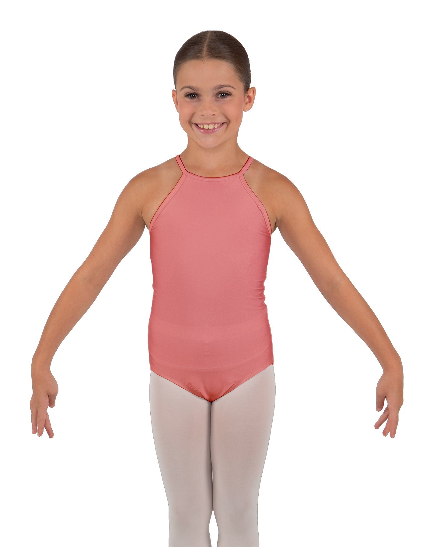 Solid Lycra Halter Binding Leotard