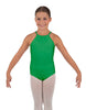 Solid Lycra Halter Binding Leotard