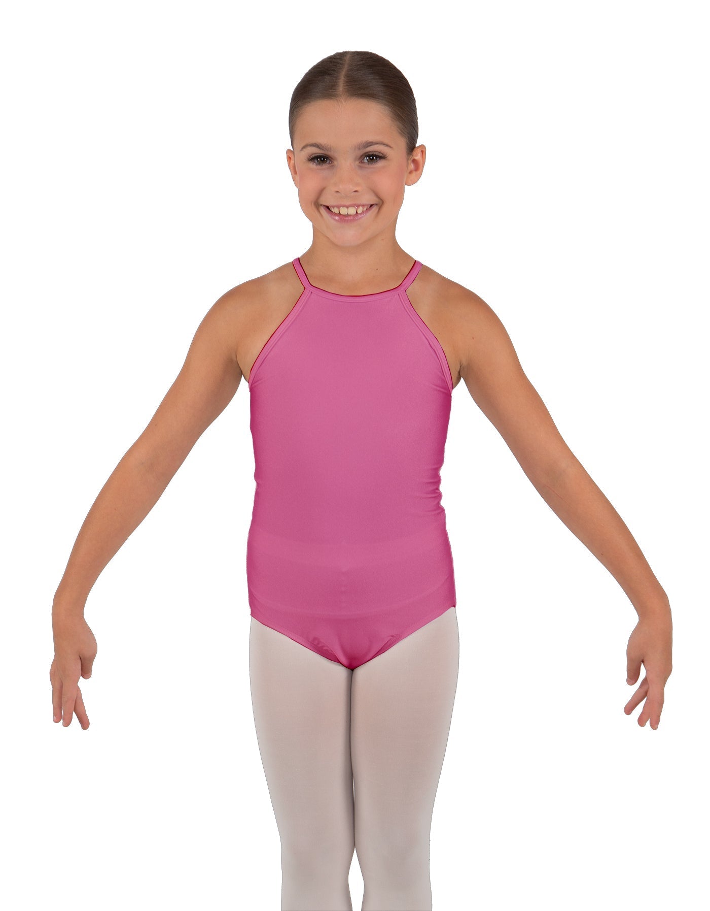 Solid Lycra Halter Binding Leotard