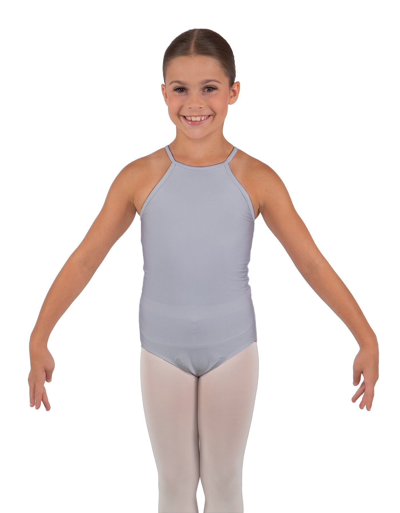 Solid Lycra Halter Binding Leotard