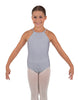 Solid Lycra Halter Binding Leotard