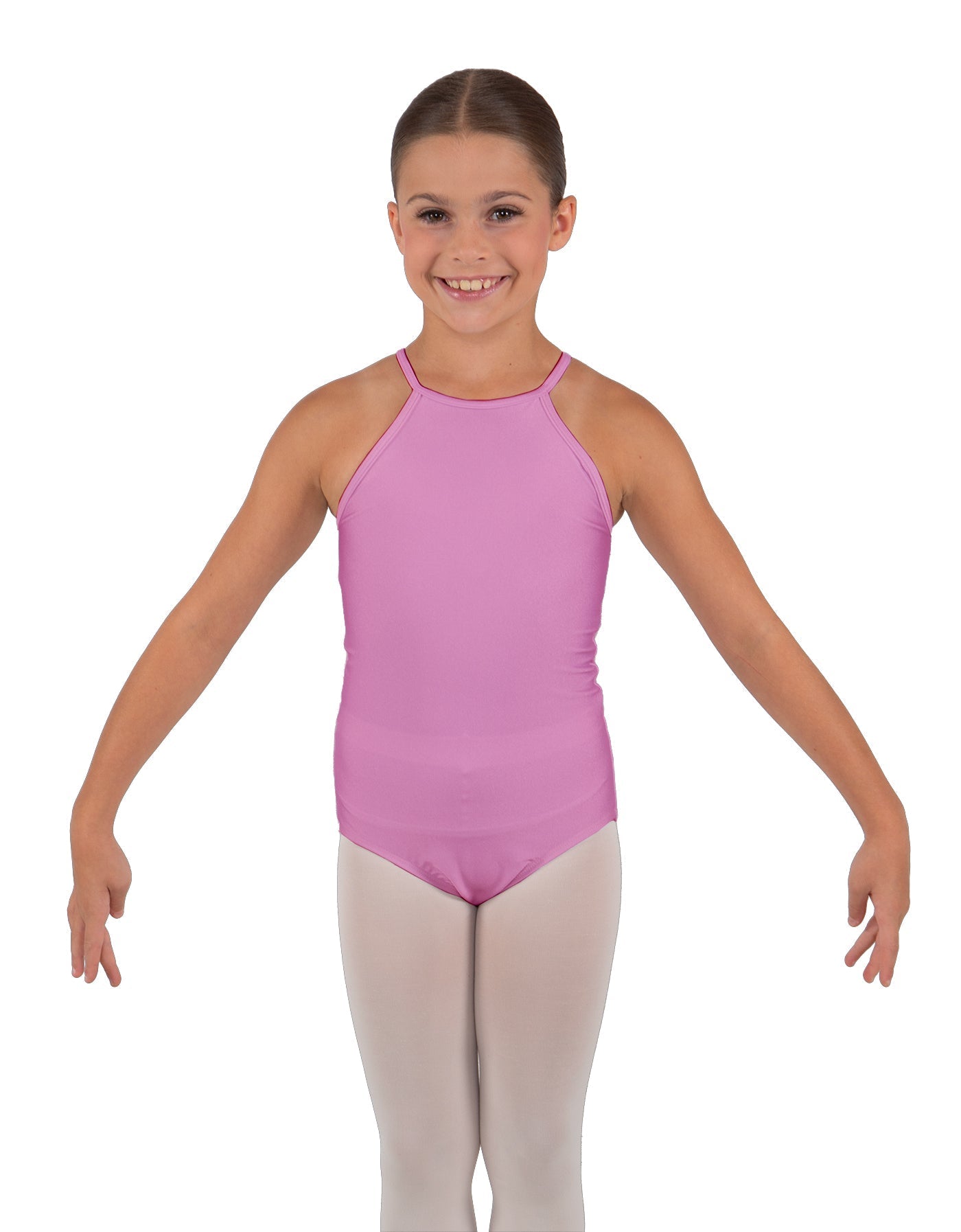 Solid Lycra Halter Binding Leotard