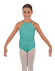 Solid Lycra Halter Binding Leotard
