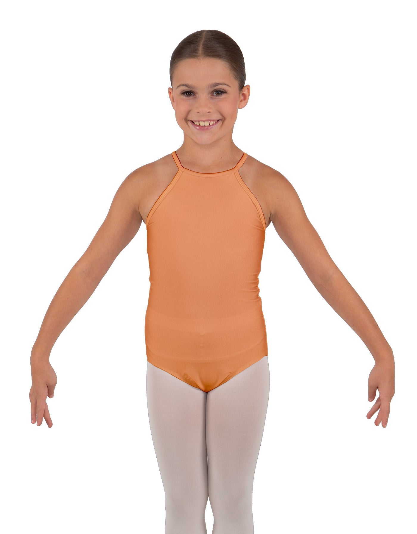 Solid Lycra Halter Binding Leotard