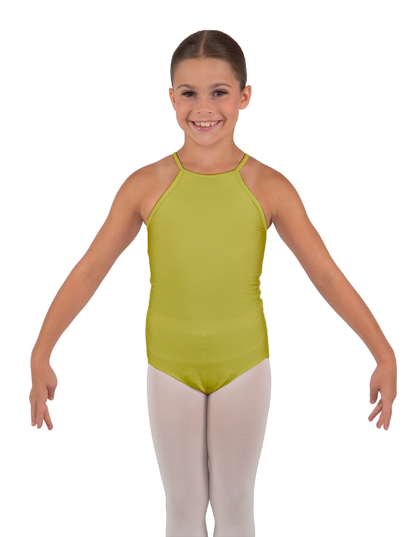 Solid Lycra Halter Binding Leotard