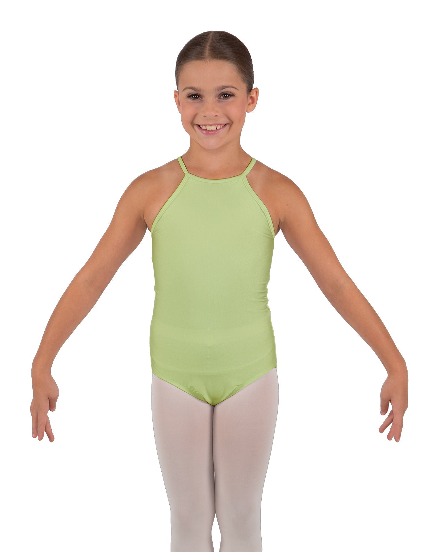 Solid Lycra Halter Binding Leotard