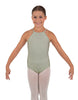 Solid Lycra Halter Binding Leotard