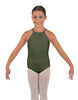 Solid Lycra Halter Binding Leotard