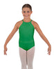 Solid Lycra Halter Binding Leotard