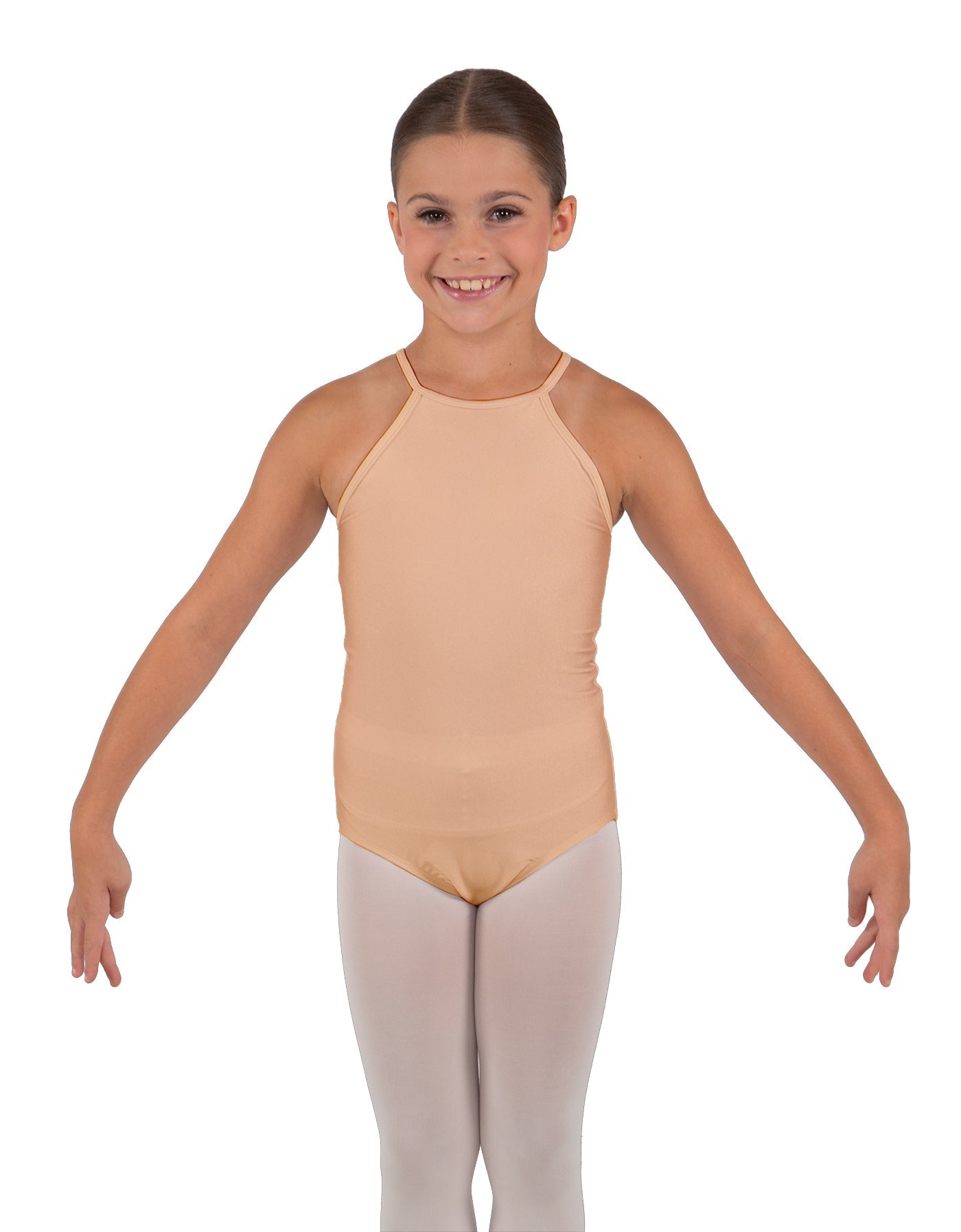 Solid Lycra Halter Binding Leotard