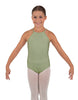 Solid Lycra Halter Binding Leotard