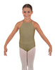 Solid Lycra Halter Binding Leotard