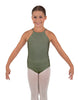 Solid Lycra Halter Binding Leotard
