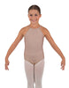 Solid Lycra Halter Binding Leotard