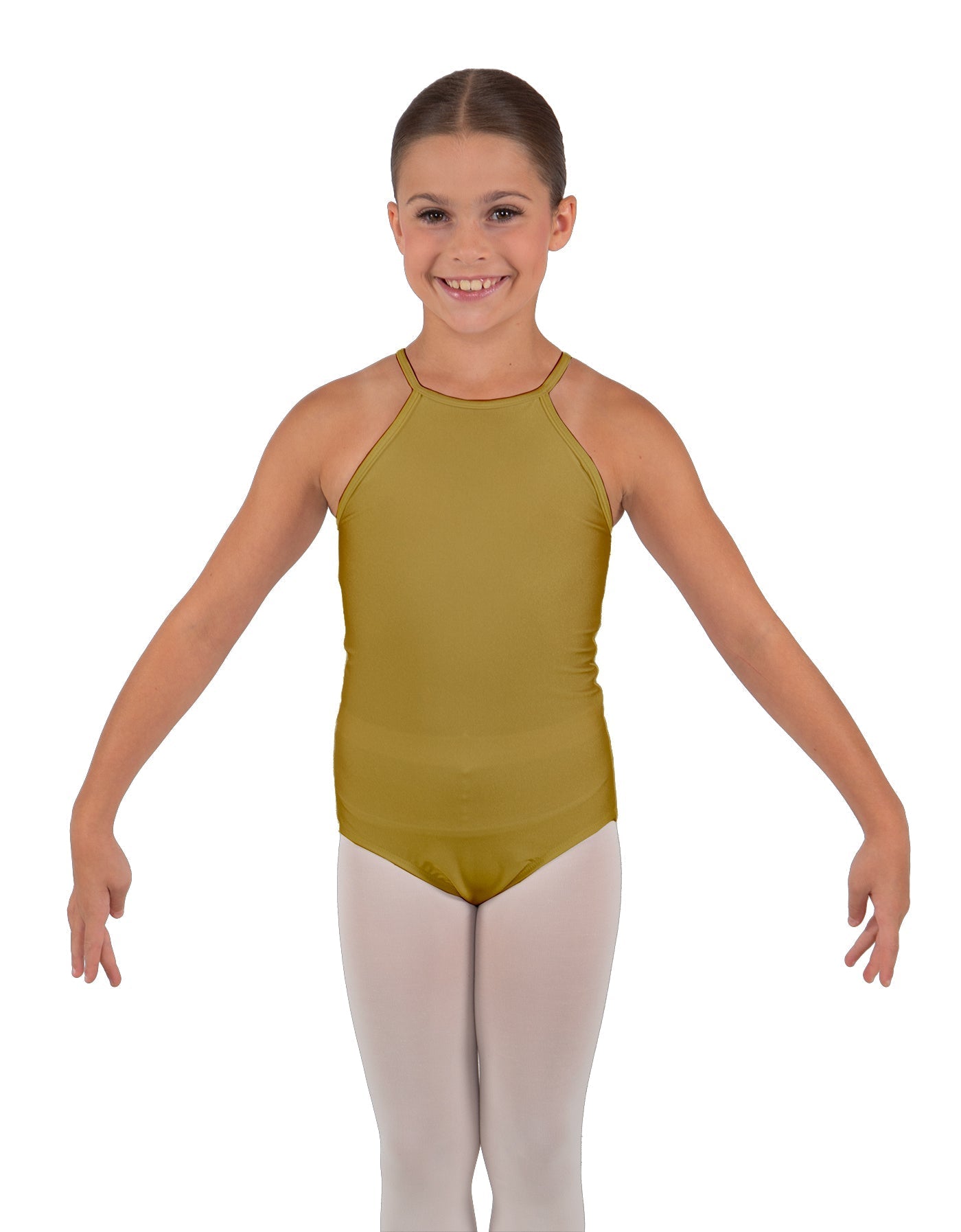 Solid Lycra Halter Binding Leotard