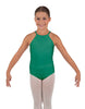 Solid Lycra Halter Binding Leotard