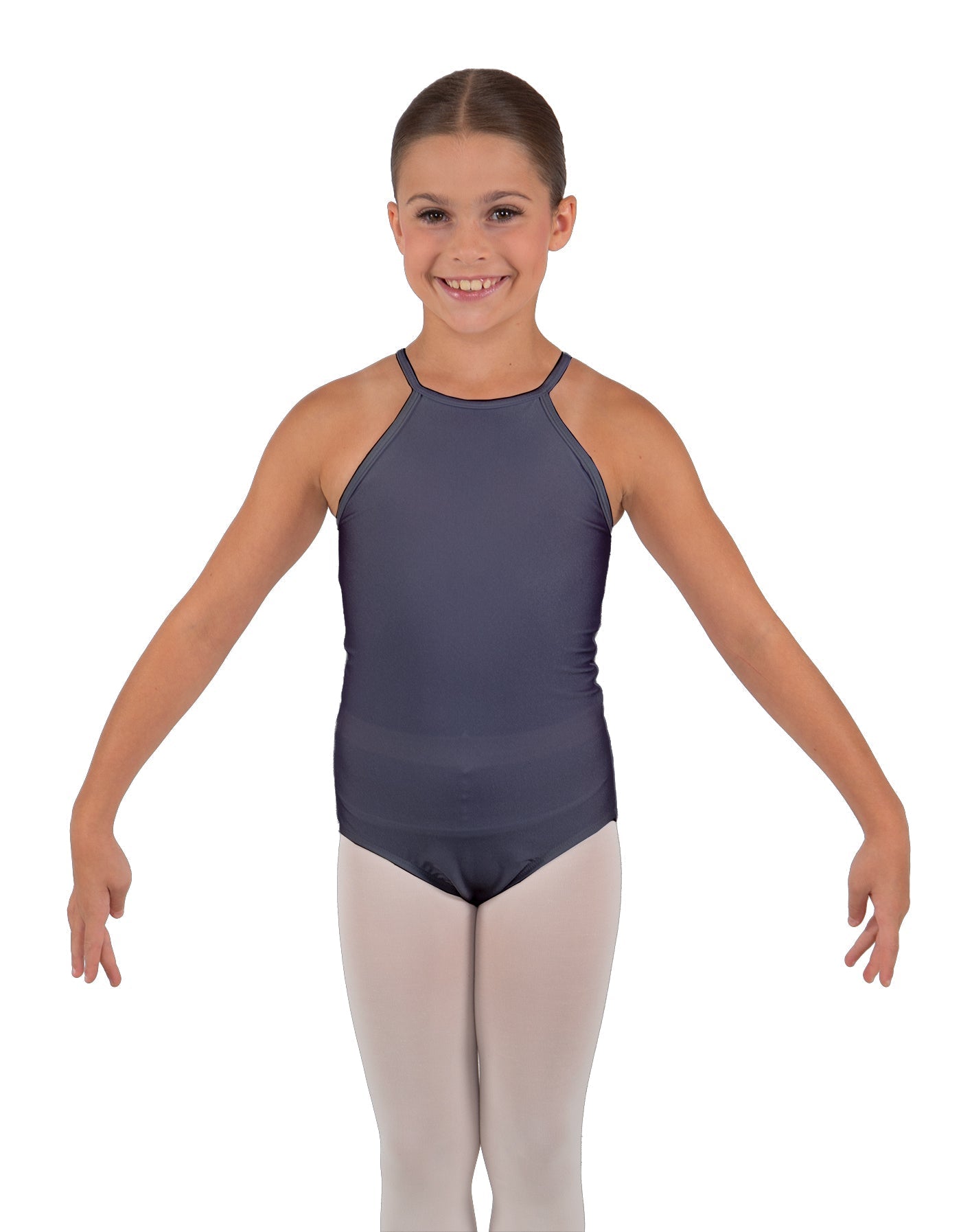 Solid Lycra Halter Binding Leotard