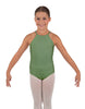 Solid Lycra Halter Binding Leotard