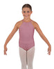 Solid Lycra Halter Binding Leotard