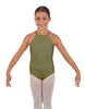 Solid Lycra Halter Binding Leotard