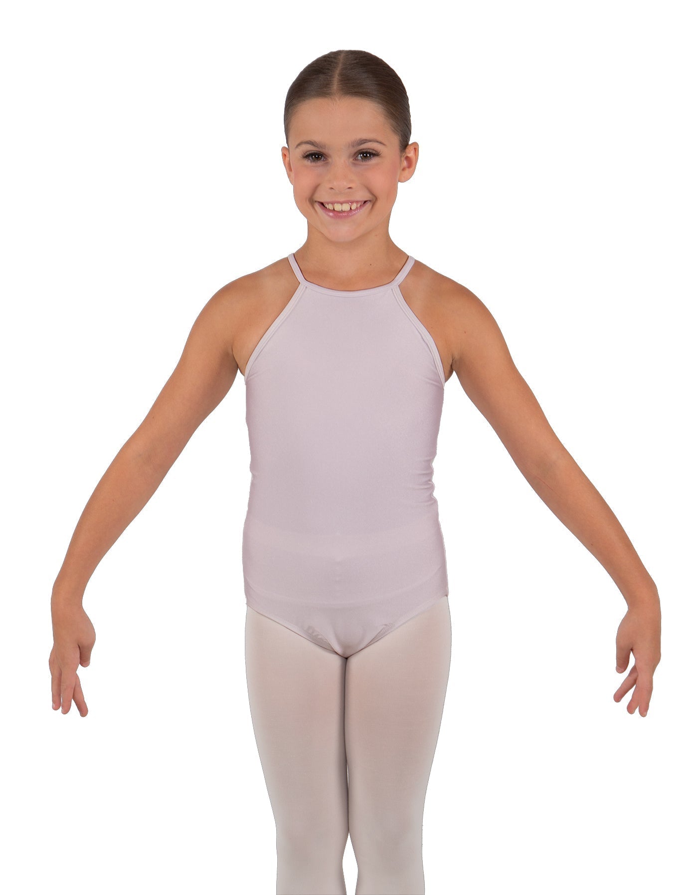 Solid Lycra Halter Binding Leotard