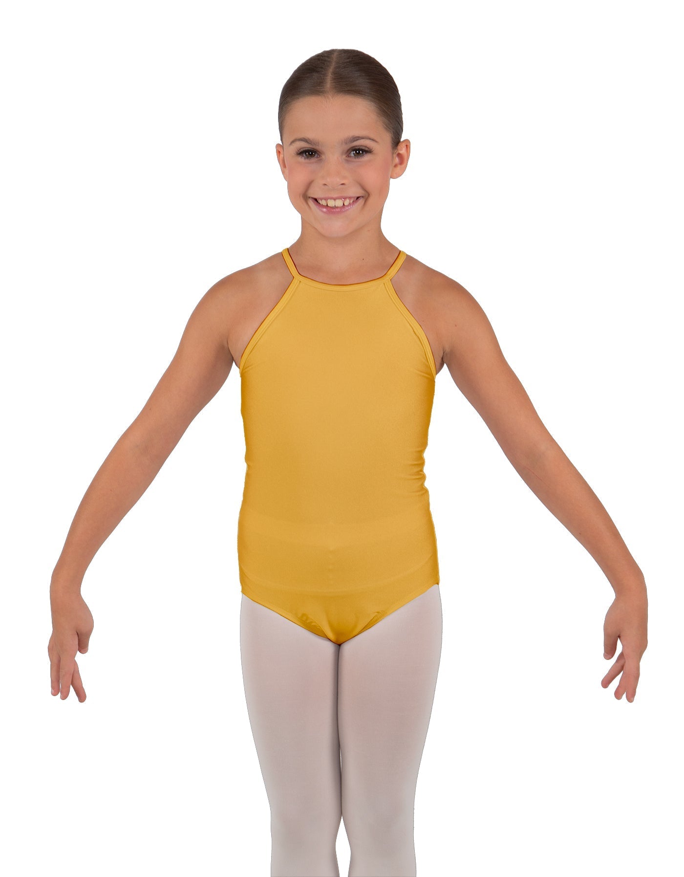 Solid Lycra Halter Binding Leotard