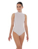 Solid Lycra Tneck Sleeveless Keyhole Back Leotard