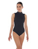 Solid Lycra Tneck Sleeveless Keyhole Back Leotard