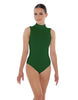 Solid Lycra Tneck Sleeveless Keyhole Back Leotard