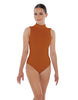 Solid Lycra Tneck Sleeveless Keyhole Back Leotard