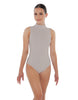 Solid Lycra Tneck Sleeveless Keyhole Back Leotard