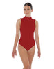 Solid Lycra Tneck Sleeveless Keyhole Back Leotard