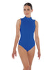 Solid Lycra Tneck Sleeveless Keyhole Back Leotard