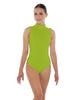 Solid Lycra Tneck Sleeveless Keyhole Back Leotard