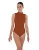 Solid Lycra Tneck Sleeveless Keyhole Back Leotard